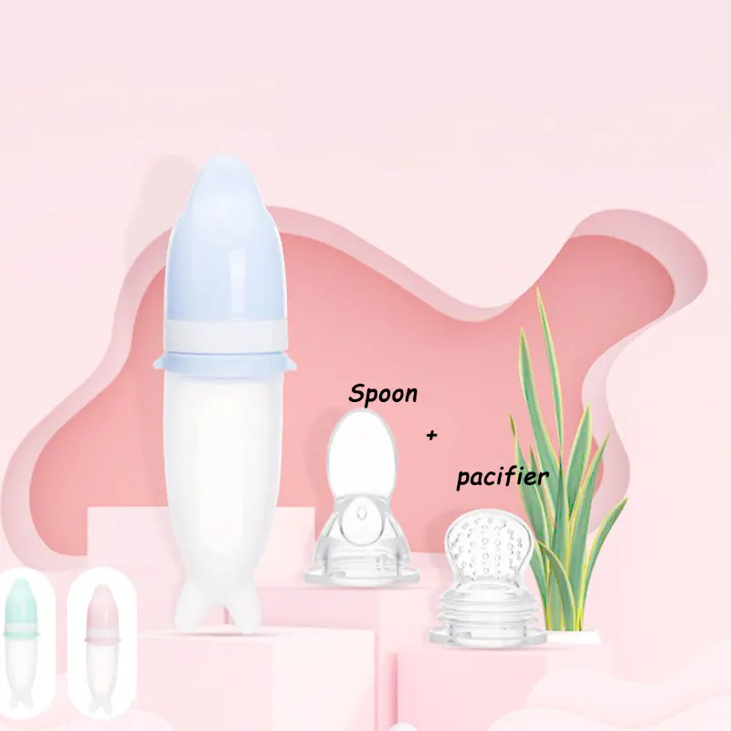 Мягкая силиконовая ложка для кормления новорожденных 50 мл