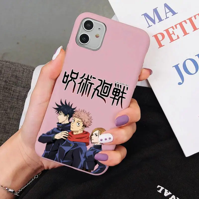 

YNDFCNB Jujutsu Kaisen Anime Phone Case for iphone 13 11 12 mini pro max 7 8 plus 6 6s x xs max xr coque