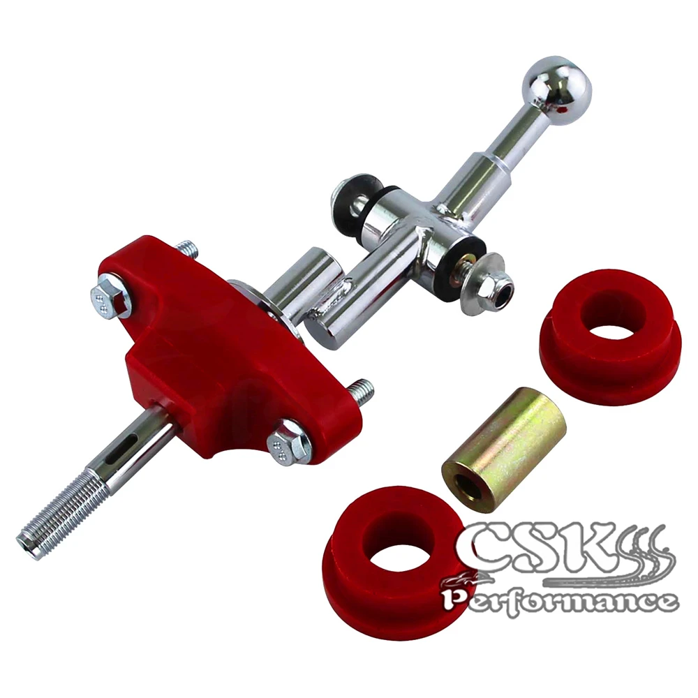 

6 Скорость Сталь короткие переключения передач и втулка Combo подходит для Субару WRX ИППП 2004-2017 красный