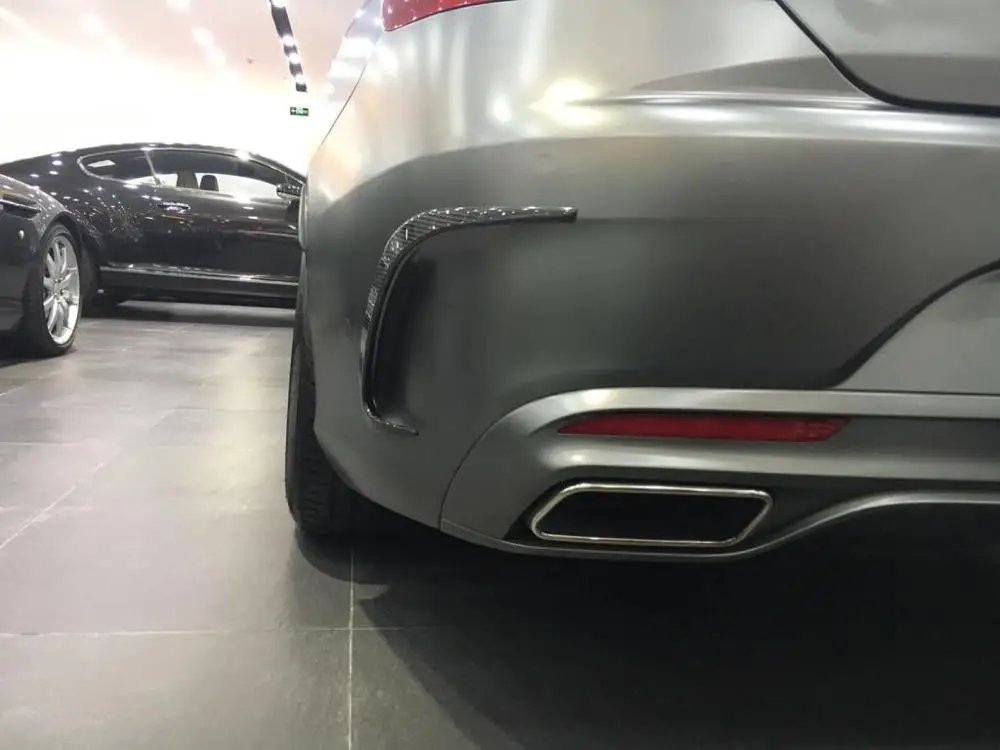 Плавники для бампера заднего из углеродного волокна Mercede Benz S Class C217 S63 S65 AMG Sport Coupe 2D
