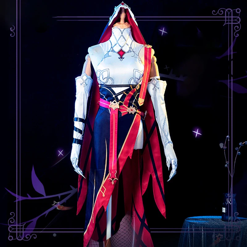 

Реквизит для карнавальных танцев Genshin Impact Rosaria, аксессуары для сервисной игры с полным набором моделей одежды, косплей, монахиня