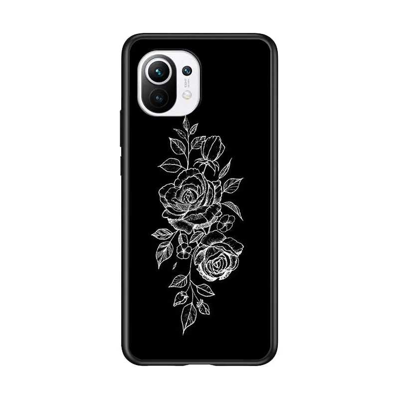 

Abstract Line art for Xiaomi Mi 11 10T Note 10 Ultra 5G 9 9T SE 8 A3 A2 A1 6X Pro Play F1 Lite 5G Black Phone Case