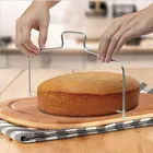 1 шт. двухстрочный Регулируемый слайсер для вырезания тортов из нержавеющей стали, устройство для украшения тортов, форма сделай сам, жаростойкая кухонная утварь для готовки