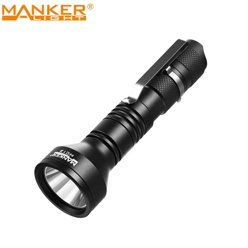 Карманная светодиодсветильник вспышка Manker MC12 (белый/зеленый/красный свет) + USB
