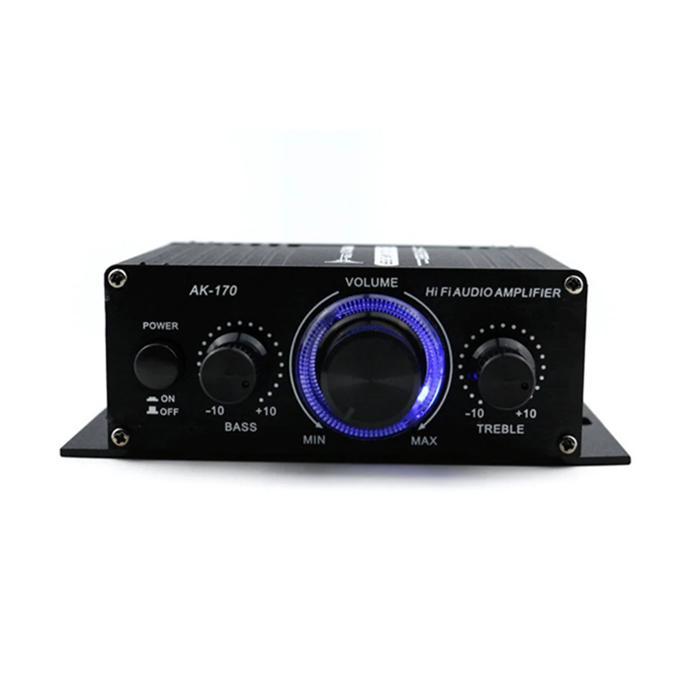 

MP3 Power Amplifier Receiver Stereo 20Hz-20KHz Accessories Aluminum alloy