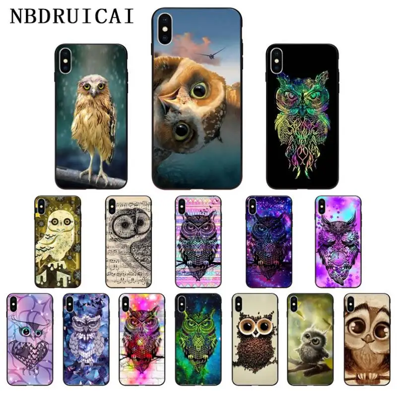 NBDRUICAI роскошный модный милый Звездный Сова мягкий силиконовый чехол для телефона