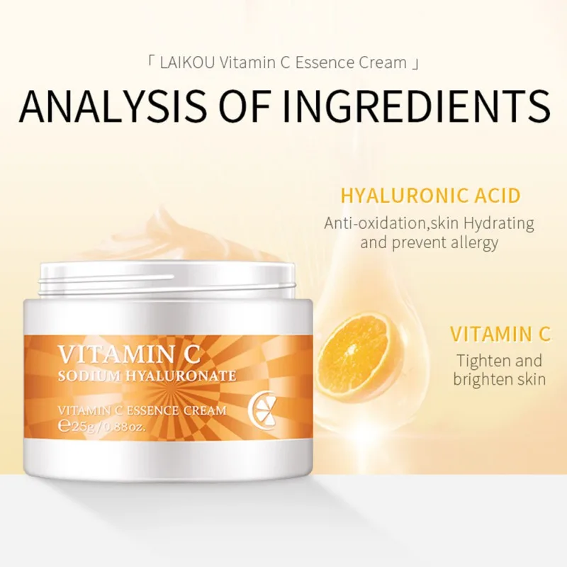 

25g Reducing Wrinkles and Moisturizing Enhance Skin Care Vitamin C Serum Face Cream Anti-oxidation Anti-aging Improving Skin