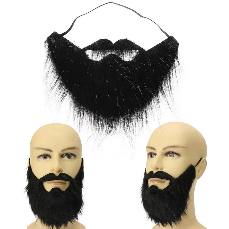 Funny Costume Mustache Props Halloween Party Pirate Beard Halloween Party Decoration Supplies Kids Fake Beard Men