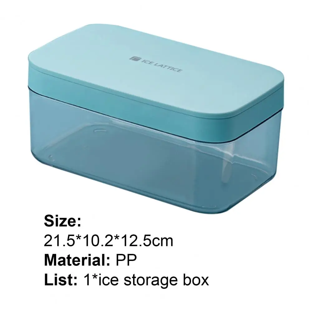 

Ice Cube Trays Silicon Bottom Ice Cube Storage Container Box with Ice Shovel Ice For Cool Drinks Bar Accessories