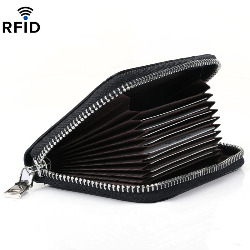 Волшебная рыба RFID настоящая кожаная карточная упаковка первый слой кожа мульти