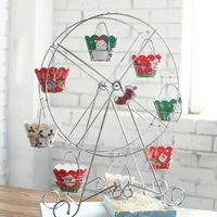 metal ferris wheel cupcake holder wedding birthday party cake stand displaystorage rotatable pastry rack decoration