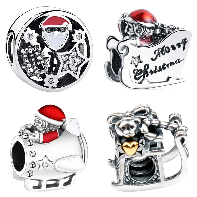 Дизайнерский браслет из стерлингового серебра 925 пробы плавающие амулеты бусины