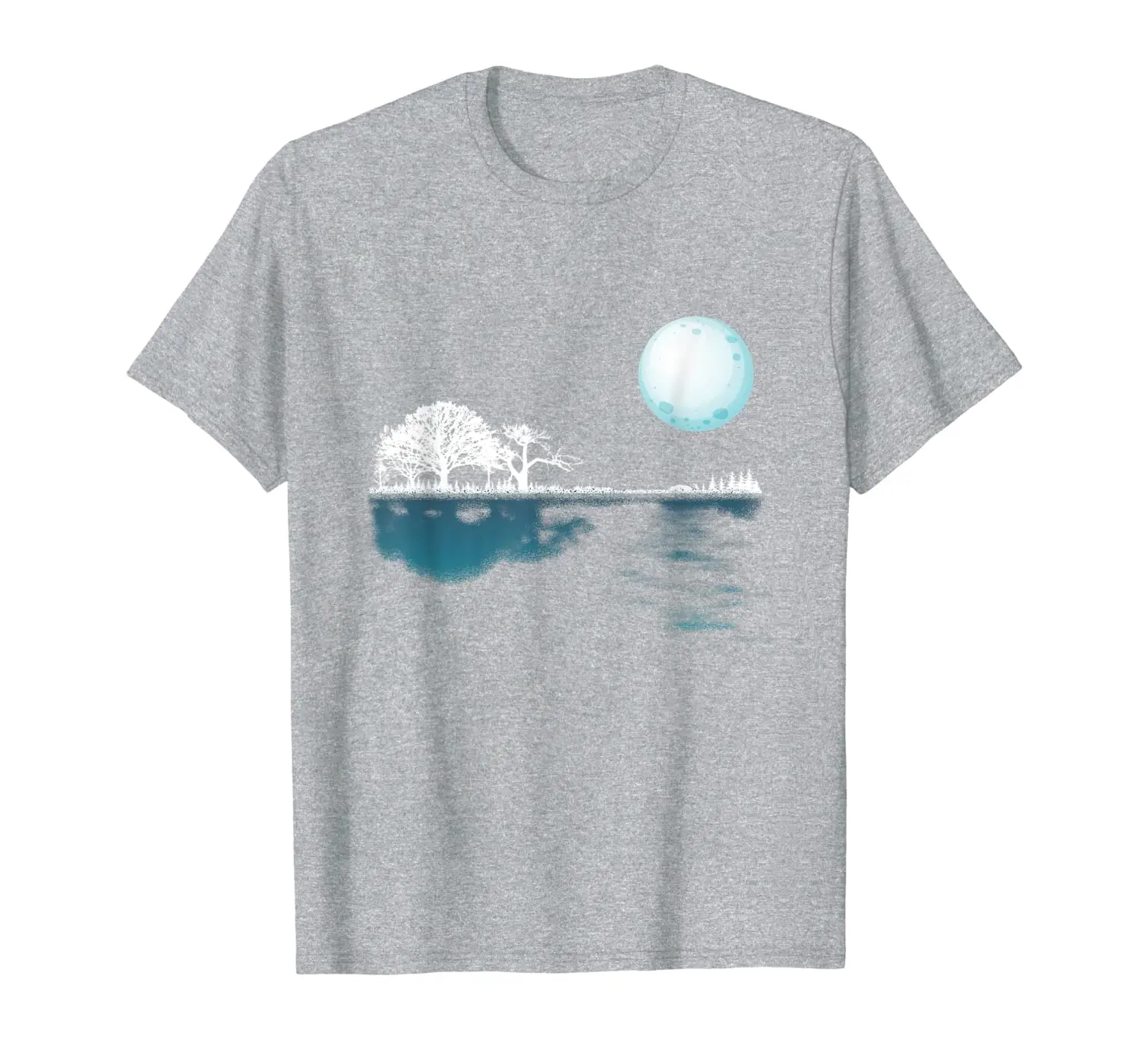 

Гитара озеро тень рубашка-музыкальный любовник музыкант подарок футболка