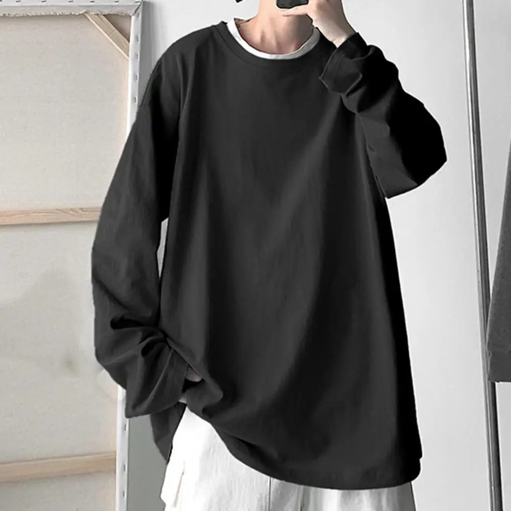 

Casual Autumn Top Long Sleeve Breathable Long Sleeve Spring T-shirt Spring T-shirt Casual Male Top