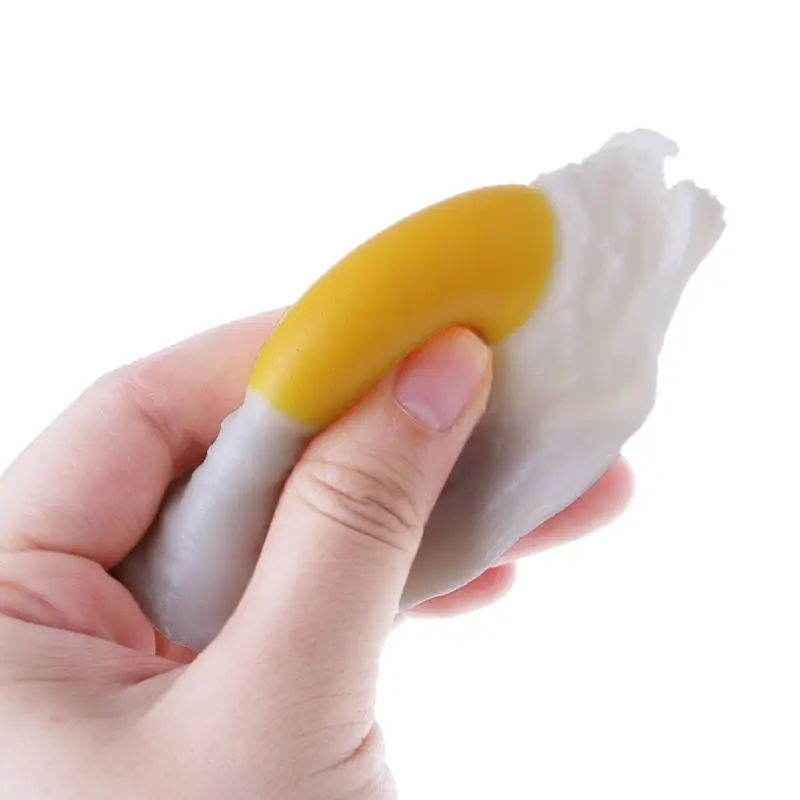 

NEW Sticky Rubber Egg Squeeze Kitchen Food Toy Pretend Play Cooking Gag Joke Toy