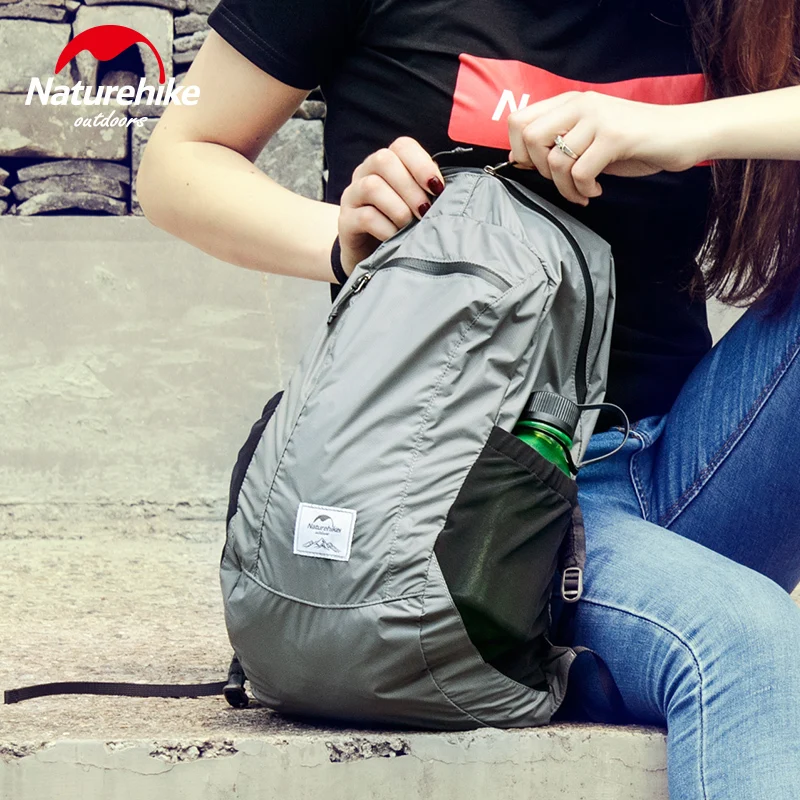 Складной легкий Силиконовый водонепроницаемый рюкзак Naturehike 18 л ультралегкие
