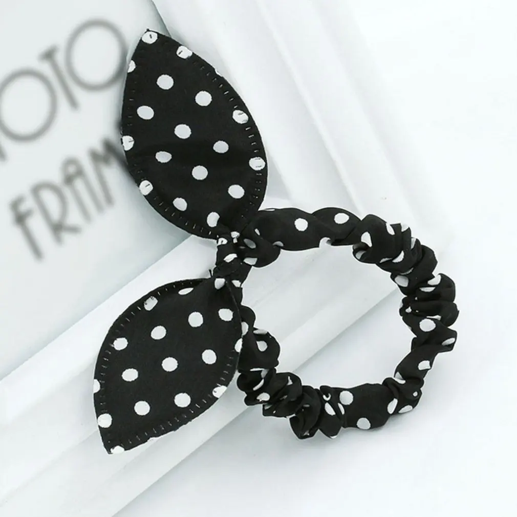 

Pearl Knotted Hair Circle Round Ball Jelly Color Hair Rope Tied Hair5459