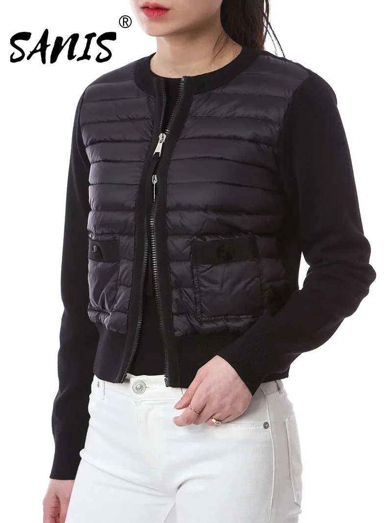 

Пуховик женский зимний с длинным рукавом, на молнии