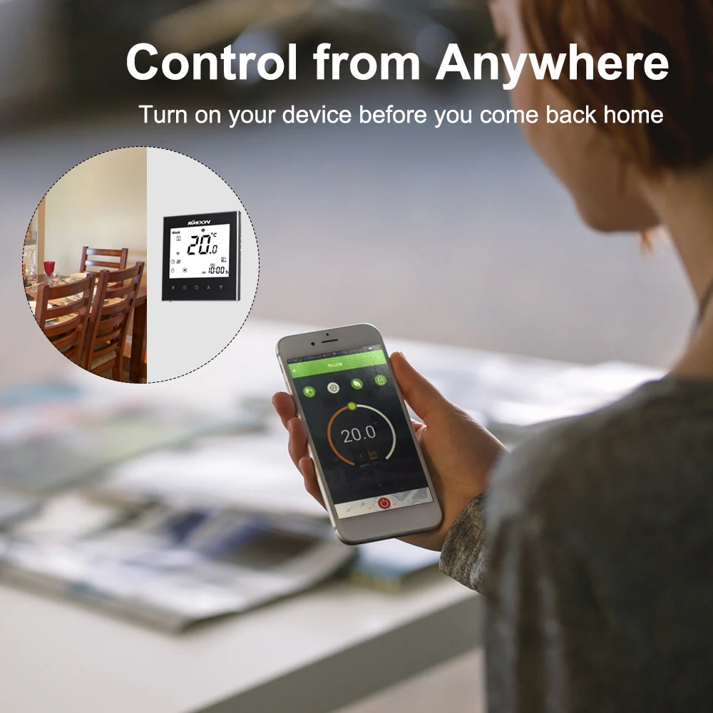 Цифровой термостат для подогрева воды KKmoon энергосберегающий голосовое