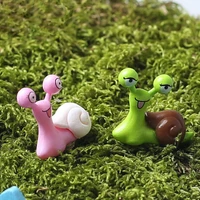 home bonsai ornaments moss micro landscape cartoon snails fairy garden miniatures figurines jardin terrarium decor