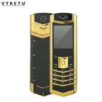 vtretu m6 unlocked russian bar phone long standby gsm bluetooth mp3 fm stainless steel metal quad band mobile