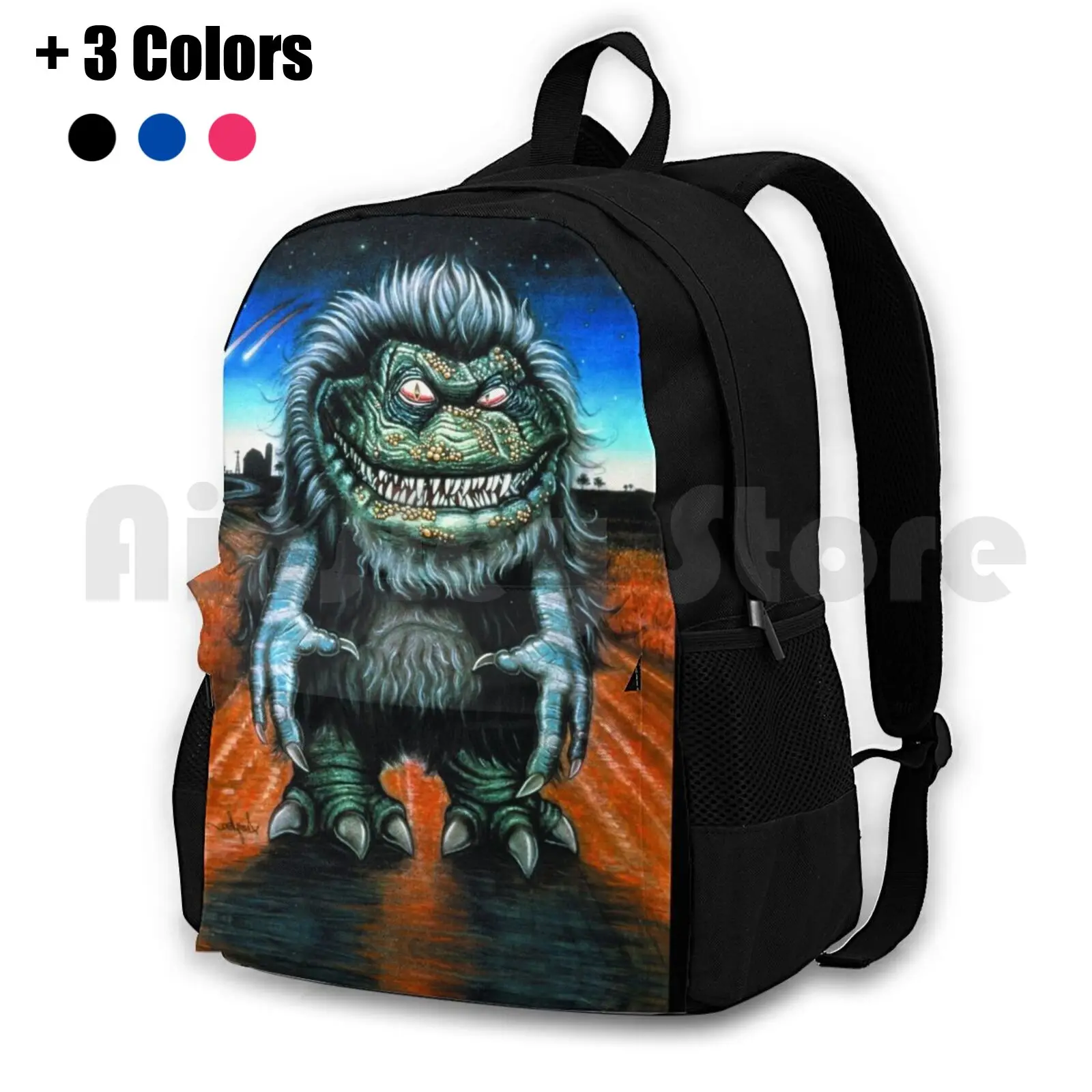 

Textless Critters Movie Poster Outdoor Hiking Backpack Waterproof Camping Travel Critters Monsters Cinema Movies Films 80S
