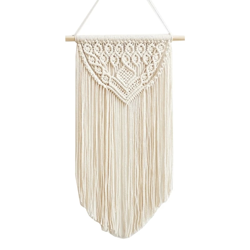 

Macrame Wall Hanging Tapestry Pendant Boho Chic Bohemian Woven Cotton Thread Home Decoration