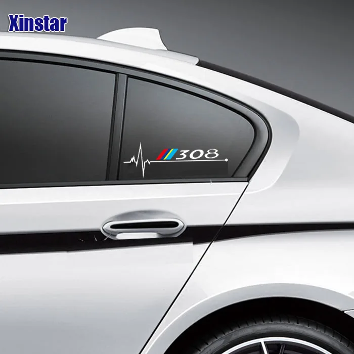 2 шт. окна автомобиля стикер для peugeot 2008 3008 208 308 106 108 206 508