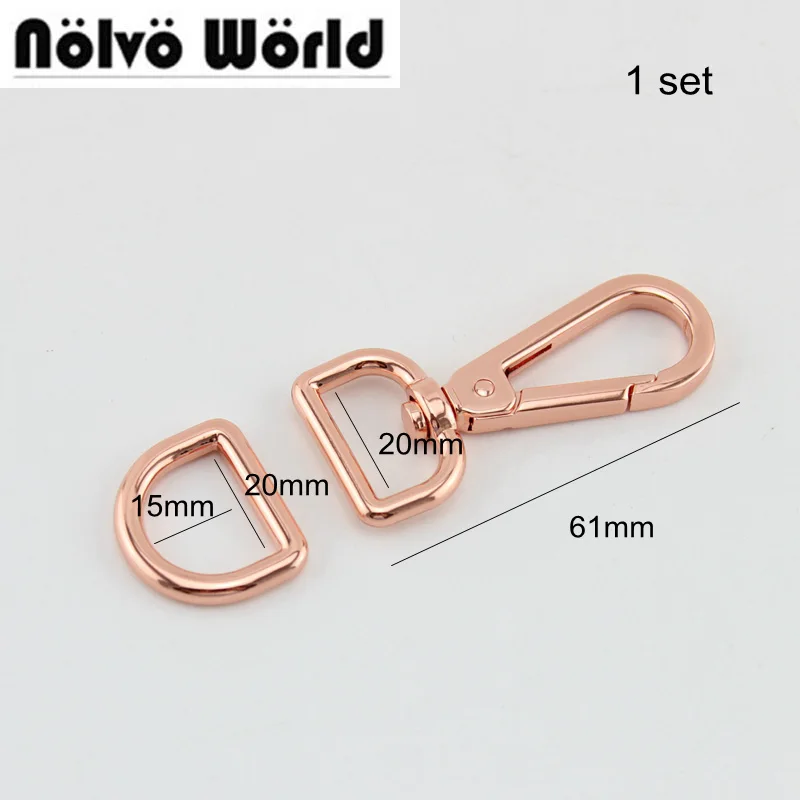 10 шт. розовый цвет 3/4 дюйма 20 мм вертлюжные зажимы для крючков подходящие сварные