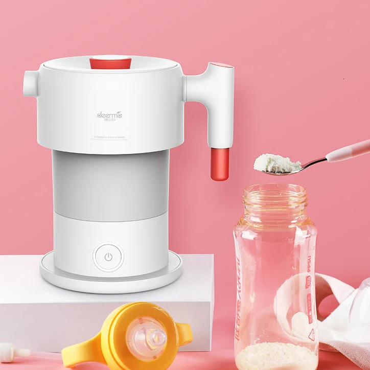 Xiaomi Mijia Deerma 0.6l складной портативный чайник для воды ручной Электрический колба для воды горшок авто защита от пауэрта проводной чайник