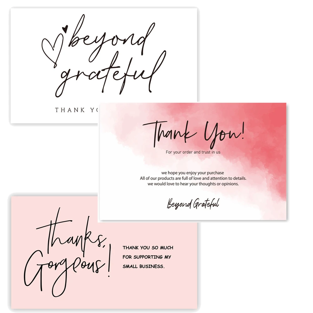 30PCS &quotThank You For Your Order" Cards Beyond Grateful Labels Small Businesses Inserts Gorgeous Appreciate Package Gifts | Дом и сад