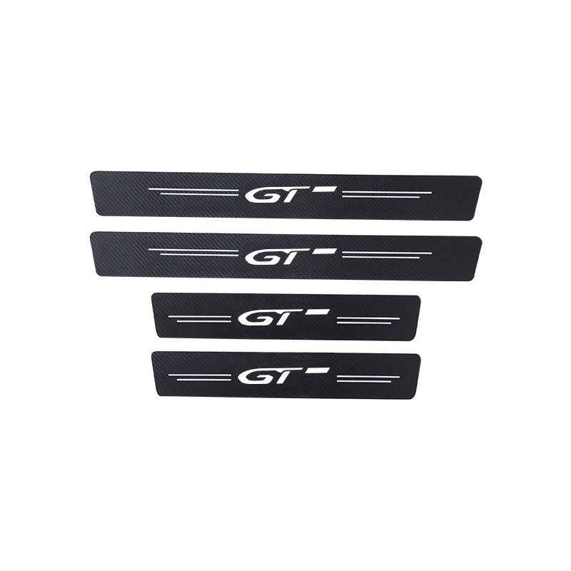 4 шт тряпочек волокна порог машины для защиты автомобиля стикер аксессуары