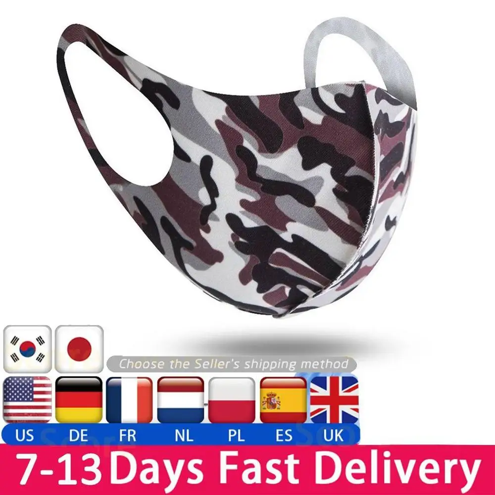 20 шт./лот маска для лица дышащая рта многоразовая анти загрязнение унисекс