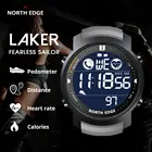 Подарочные оригинальные умные часы NORTH EDGE для мужчин, водонепроницаемые, 50 м, для плавания, шагомер, пульсометр, умные часы для Android, IOS