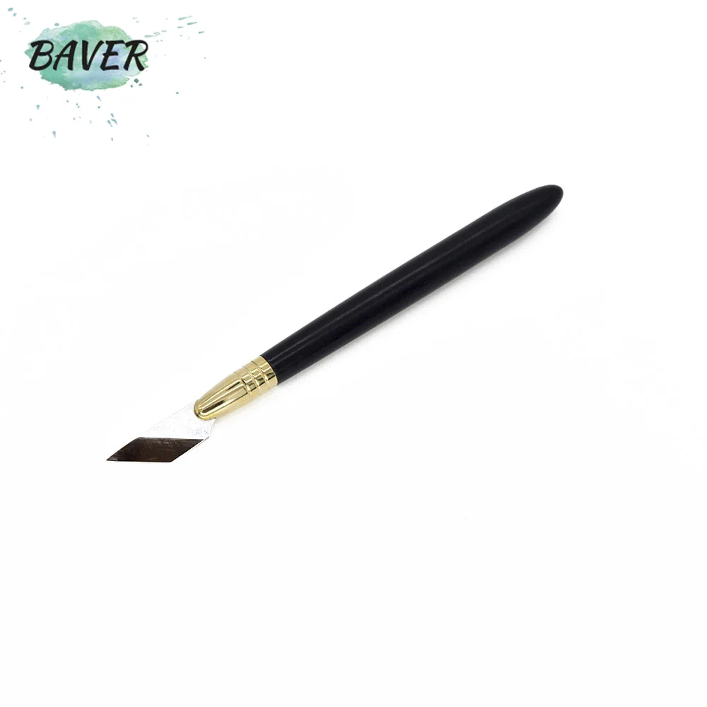 Кожаные ножи с конической кромкой Baver деревянная ручка для резьбы нож режущий