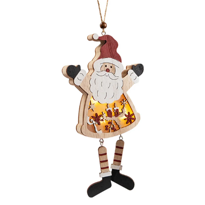 

Santa Claus Hanging Ornament Christmas Decoration LED Night Light for Home Christmas Tree Decoration Lamp for Home Xmas Gifts