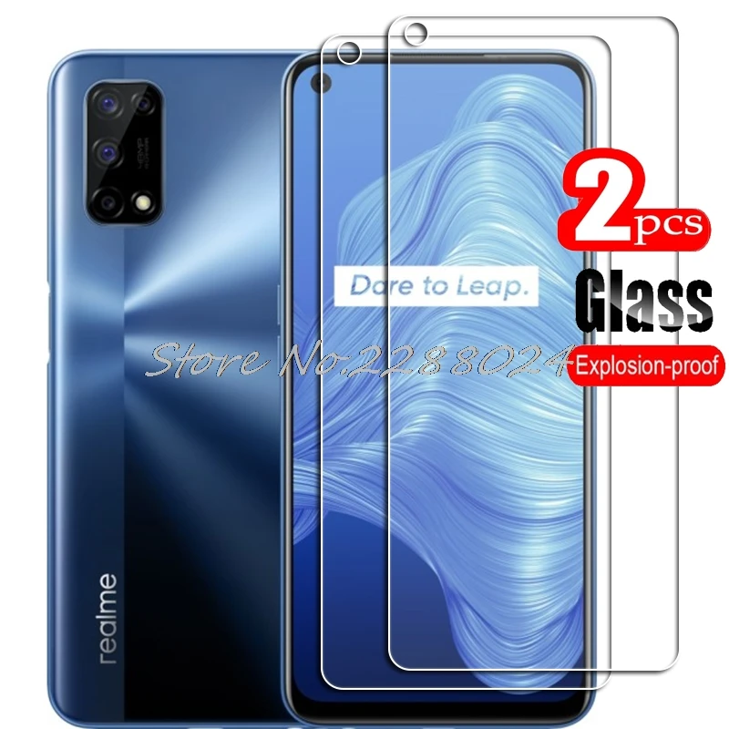 2PCS FOR Realme 7 5G High HD Tempered Glass Protective On OPPO Realme7 RMX2111 Phone  Screen Protector Film
