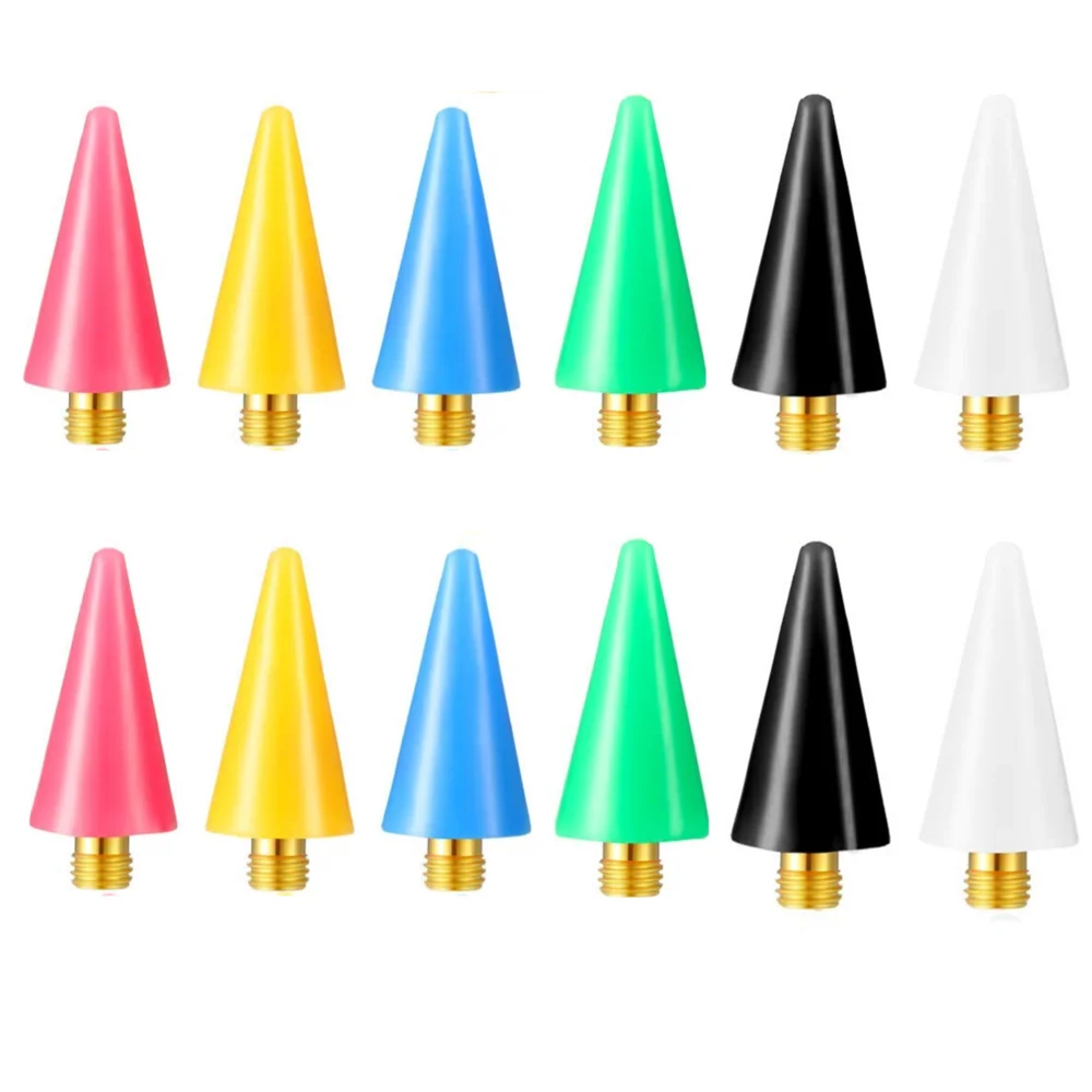 

12 Pieces Rhinestones Picker Drill pen Replacement Head Art DIY Decoration Tool for Nail Dotting Pen Diamond Painting Tool