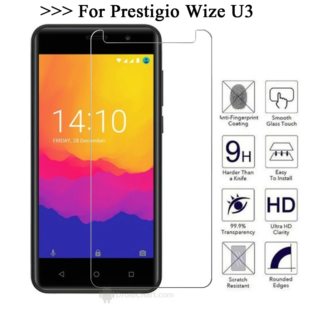 Закаленное стекло для Prestigio Wize U3 защитное 2.5D 9H закаленное премиум класса пленка