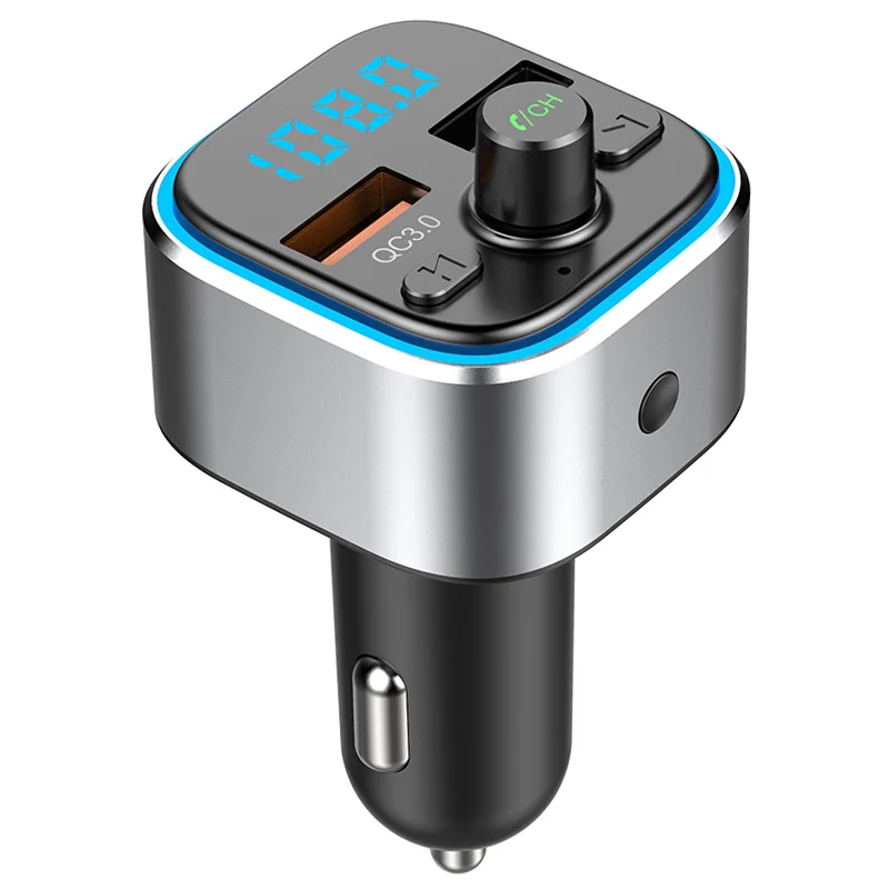 

CDEN car mp3 music player lossless Bluetooth 5.0 receiver fm transmitter fast QC3.0 car charger car atmosphere breathing lamp