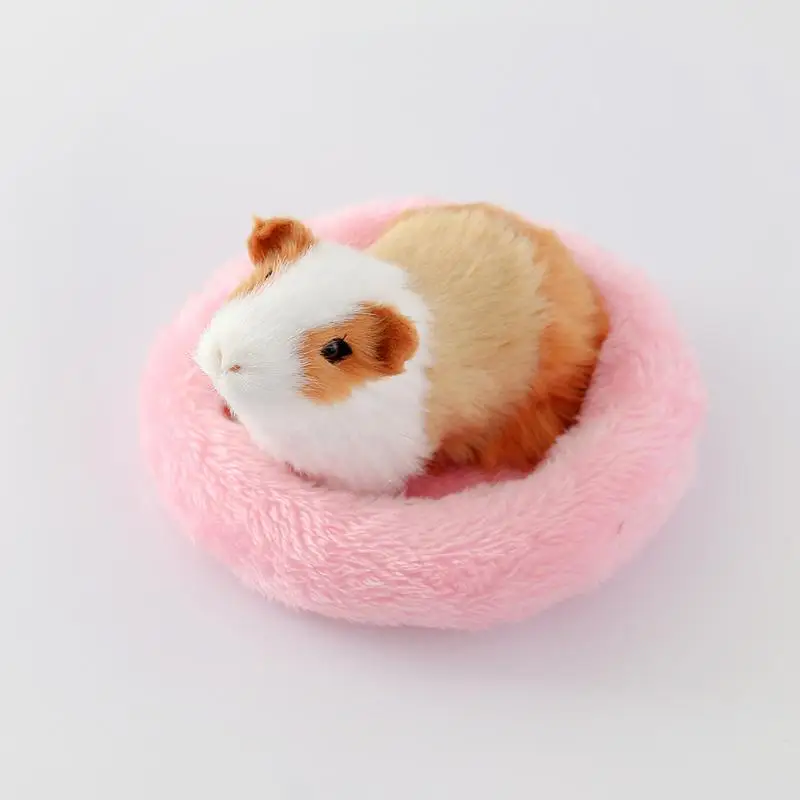Hamster Cage Winter Sleeping Bed Soft Fleece Guinea Pig Ferret Small Animal Mini Mat Rat Accessories | Дом и сад