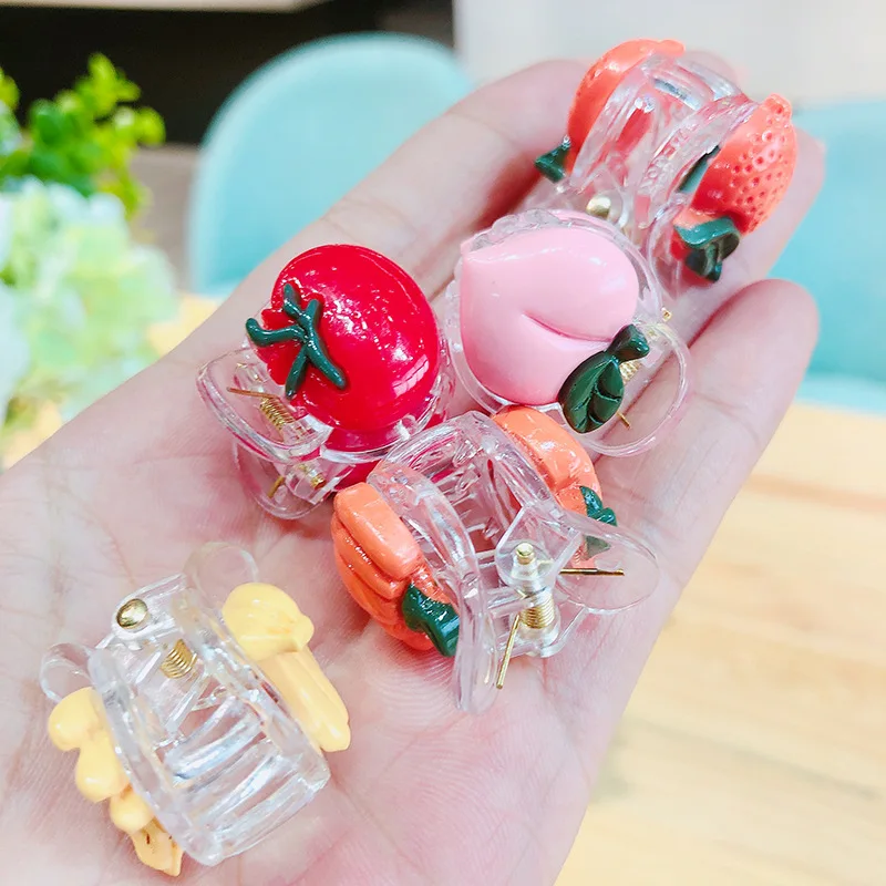 Модные детские аксессуары для волос девочек зажим с мультяшным рисунком фрукты