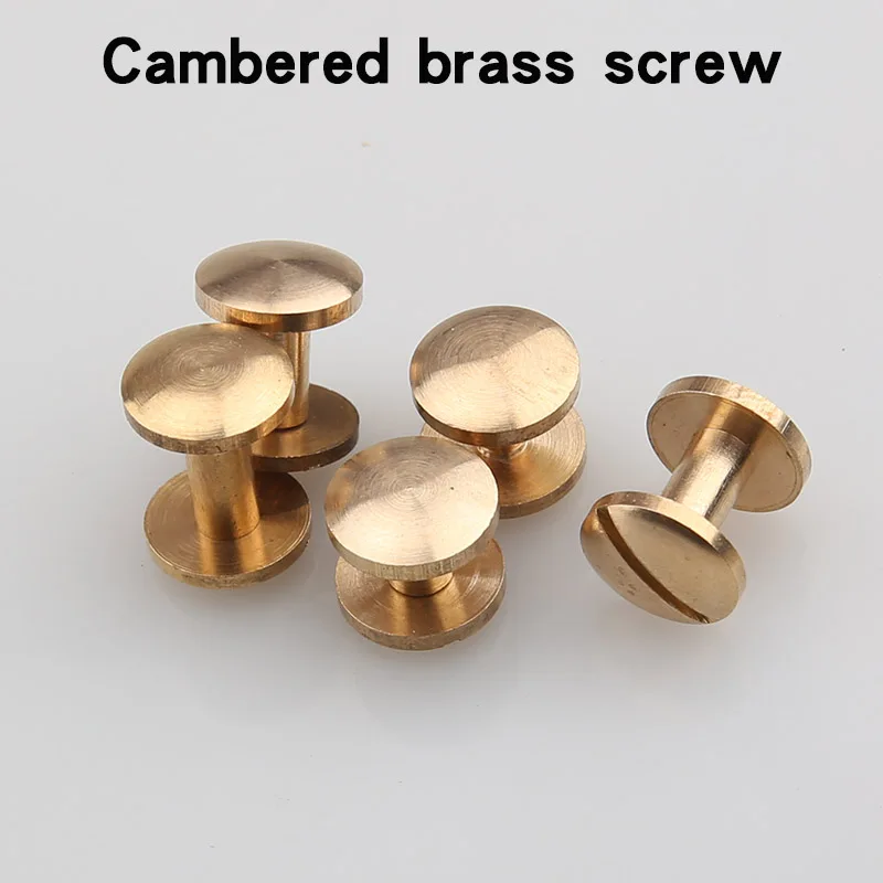 Stainless steel screw pure copper belt screw red copper screw belt belt screw creative screw retro screw