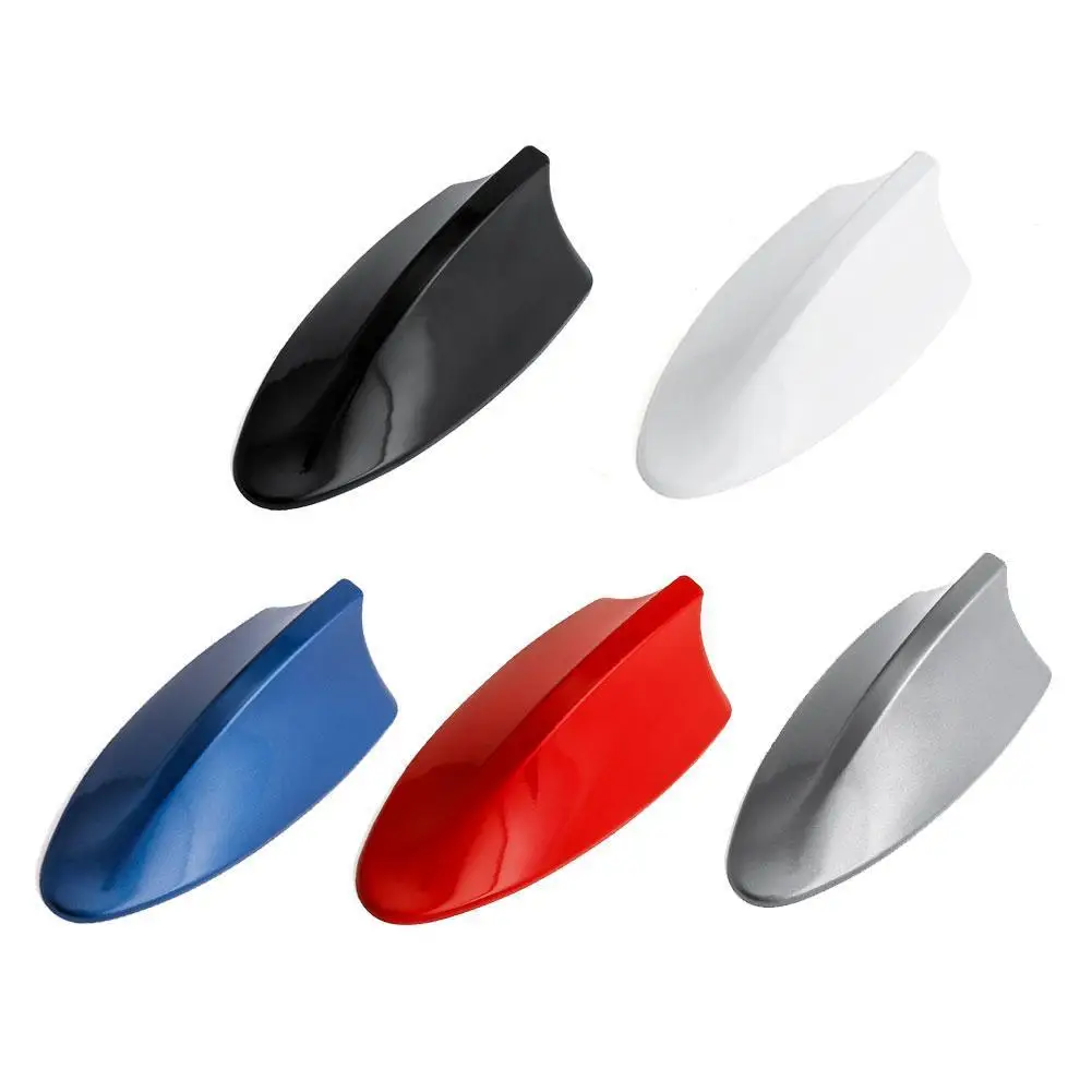 

Universal Shark Fin Car Roof Antenna Radio FM/AM Signal Decoration Color Aerial Can Choose 5 Accessories P4L5