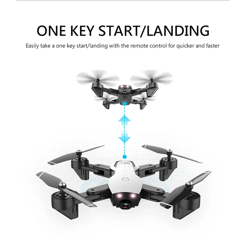 L107 селфи Квадрокоптер WiFi fpv с Широкий формат двойная HD камера smart follow Квадрокоптер с дистанционным управлением оптический поток высокой фиксацией вертолет
