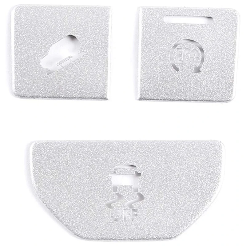 

NEW-3Pcs Car Central Control Start Button Sticker Cover Trim for Land Rover Range Rover Evoque 2014 2015 Accessories