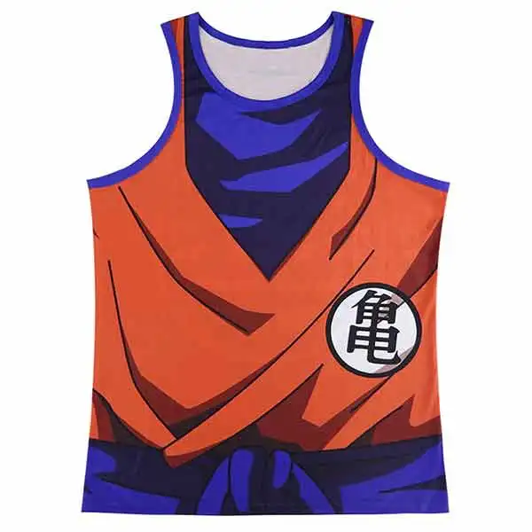 Для мужчин Dragon Ball Z Goku 3D жилет мужской отряд самоубийц Вегета майка для взрослых Косплей рубашка без рукавов - Цвет: Goku 1