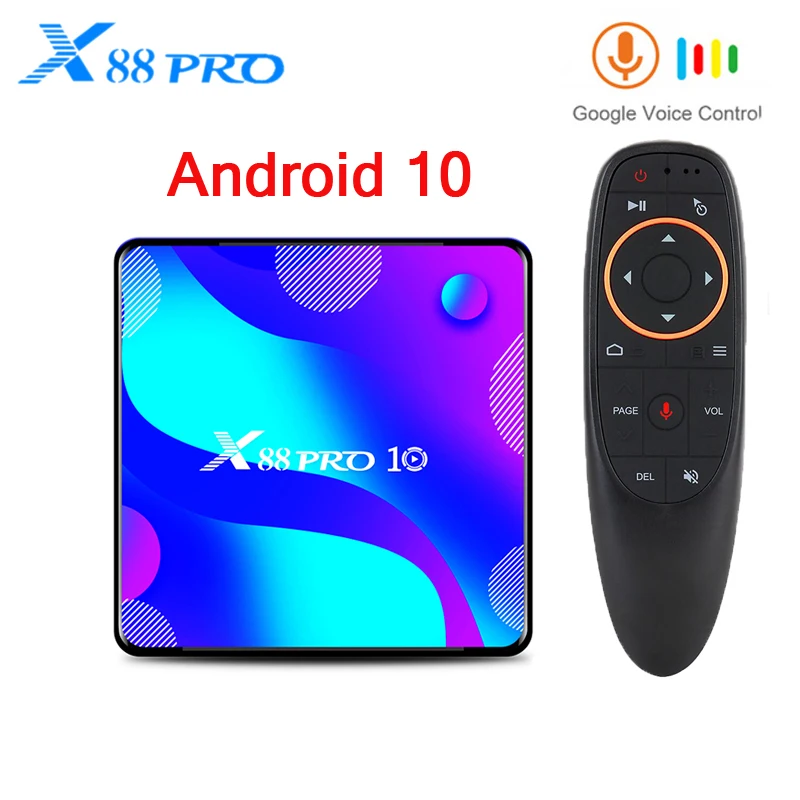 

ТВ-приставка X88 PRO 10, Android 10,0, 4 + 64/128 ГБ, Rockchip RK3318, 4K