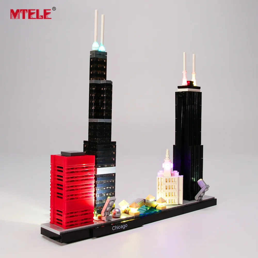 Набор светодиодсветильник MTELE для архитектуры Chicago 21033 (модель в комплект не