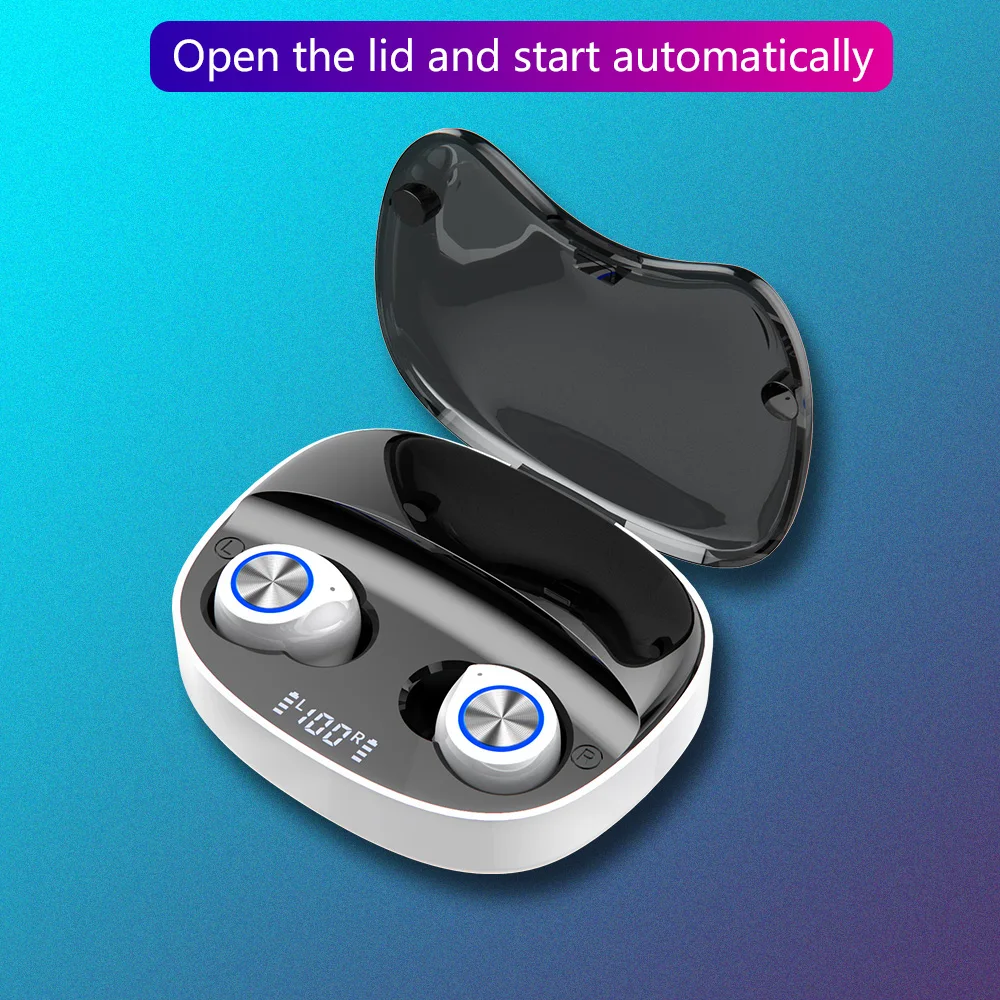 

TWS Headset Bluetooth Earphone Handfree Running Wireless Headphones With MIC Gaming Accessories Phones Music New Sport Earbuds